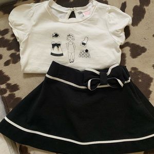 Janie and Jack matching top (free) and skirt